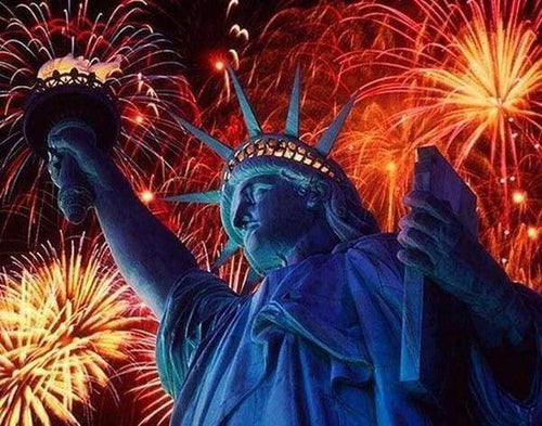 Diamond Painting, Feuerwerk in New York