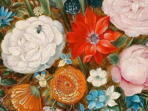 Diamond Painting, Blumen und Insekten