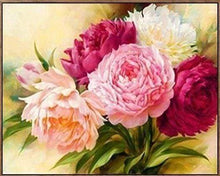 Laden Sie das Bild in den Galerie-Viewer, Diamond Painting, Rosarote Blumen