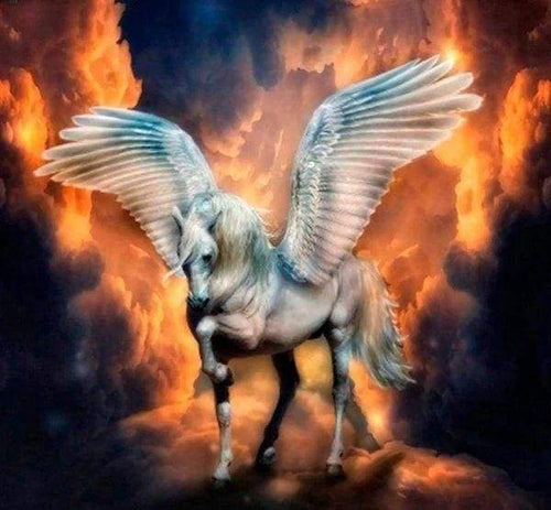 Diamond Painting, Fliegendes Pferd