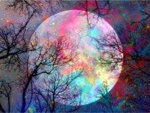 Laden Sie das Bild in den Galerie-Viewer, Diamond Painting, Bunter Vollmond