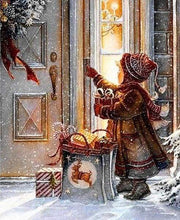 Laden Sie das Bild in den Galerie-Viewer, Diamond Painting, Mädchen Weihnachtsnacht