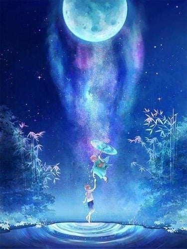 Diamond Painting, Großer Mond