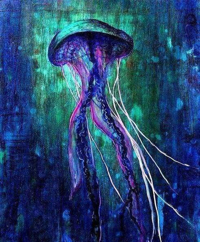 Diamond Painting, Qualle