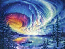 Laden Sie das Bild in den Galerie-Viewer, Diamond Painting, Seelandschaft im Winter