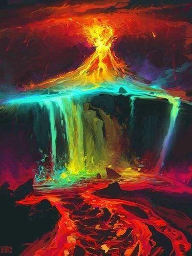 Diamond Painting, Lava