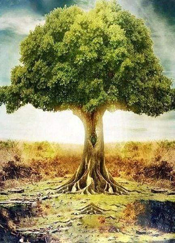 Diamond Painting, Großer Baum