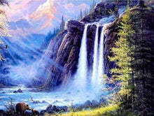Laden Sie das Bild in den Galerie-Viewer, Diamond Painting, Berg Wasserfall