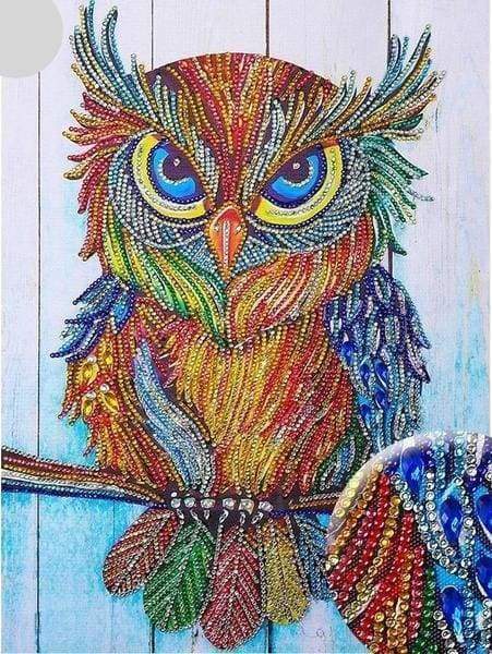 Diamond Painting, Schöne Bunte Eule