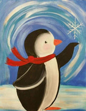 Laden Sie das Bild in den Galerie-Viewer, Diamond Painting, Pinguin mit rotem Schal