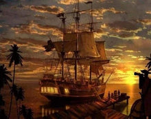 Laden Sie das Bild in den Galerie-Viewer, Diamond Painting, Piratenschiff