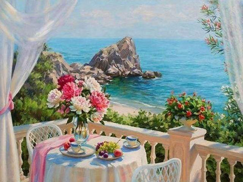 Diamond Painting, Seeblick