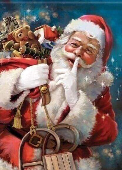 Diamond Painting, Weihnachtsmann