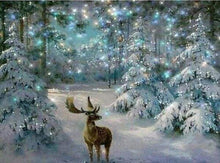 Laden Sie das Bild in den Galerie-Viewer, Diamond Painting, Rentier im Schnee