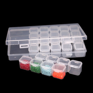 diamond painting steine aufbewahren Diamond Painting Sortierbox mit 28 Fächern – Figured'Art