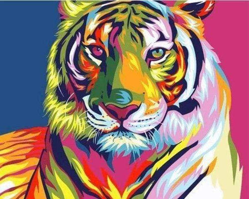Diamond Painting, Bunter Tiger