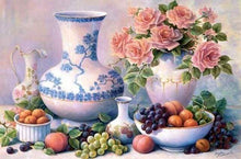 Laden Sie das Bild in den Galerie-Viewer, Diamond Painting, Vasen und Früchte