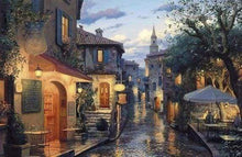 Laden Sie das Bild in den Galerie-Viewer, Diamond Painting, Dorf nach dem Regen