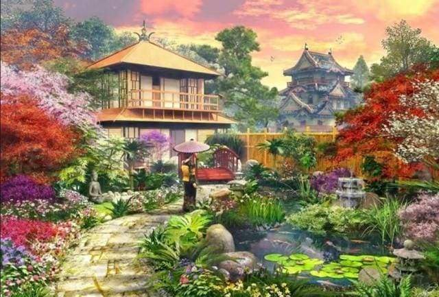Diamond Painting, Spaziergang in China