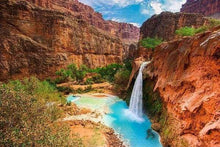 Laden Sie das Bild in den Galerie-Viewer, Diamond Painting, Wasserfall in der Wüste