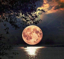 Laden Sie das Bild in den Galerie-Viewer, Diamond Painting, Vollmond am Horizont