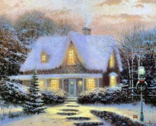Laden Sie das Bild in den Galerie-Viewer, Diamond Painting, Winter Chalet im Schnee