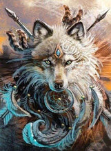Laden Sie das Bild in den Galerie-Viewer, Diamond Painting, Wolf Kämpfer
