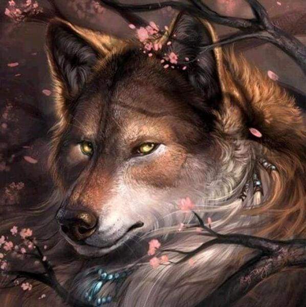Diamond Painting, Wolf