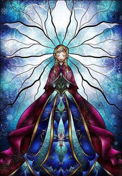 Diamond Painting, Prinzessin Glasmalerei