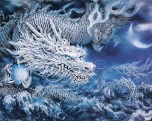Malen nach Zahlen fŸr Erwachsene |ÊEisdrache | Figured'Art