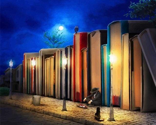 Malen nach Zahlen fŸr Erwachsene |ÊBüchereffekt | Figured'Art