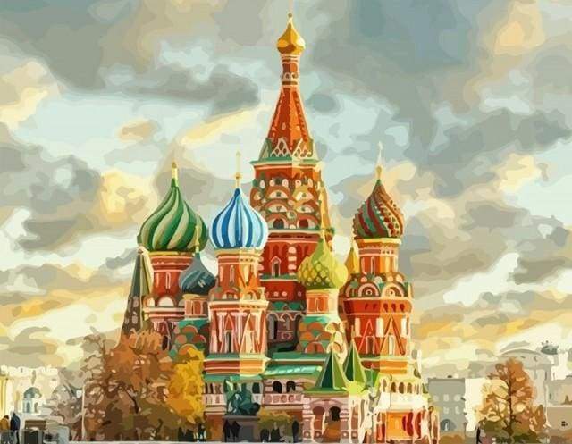 Malen nach Zahlen fŸr Erwachsene |ÊKirche St. Petersburg | Figured'Art
