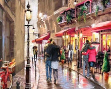 Laden Sie das Bild in den Galerie-Viewer, Malen nach Zahlen fŸr Erwachsene |ÊAuf dem Weg zum Restaurant | Figured&#39;Art