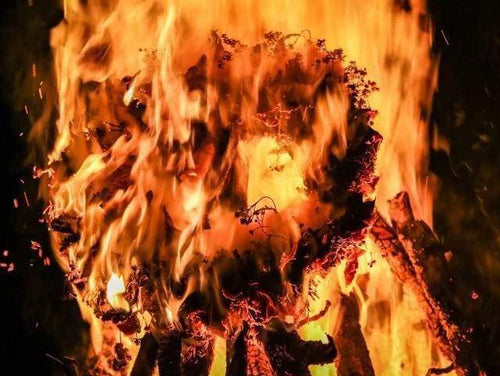 Malen nach Zahlen fŸr Erwachsene |ÊSchimmerndes Feuer | Figured'Art