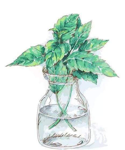 Malen nach Zahlen fŸr Erwachsene |ÊBrombeerenblätter | Figured'Art