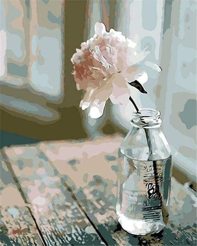 Malen nach Zahlen fŸr Erwachsene |ÊWeiße Blume | Figured'Art