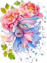 Laden Sie das Bild in den Galerie-Viewer, Malen nach Zahlen fŸr Erwachsene |ÊBlumen und Fische | Figured&#39;Art