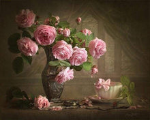 Laden Sie das Bild in den Galerie-Viewer, Malen nach Zahlen fŸr Erwachsene |ÊBlumen im Retrostil | Figured&#39;Art
