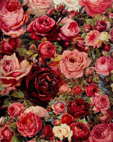 Malen nach Zahlen fŸr Erwachsene |ÊRomantische Blumen | Figured'Art