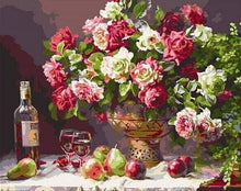 Laden Sie das Bild in den Galerie-Viewer, Malen nach Zahlen fŸr Erwachsene |ÊBlumen, Wein und Obst | Figured&#39;Art