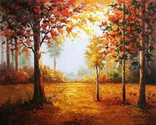 Laden Sie das Bild in den Galerie-Viewer, Malen nach Zahlen fŸr Erwachsene |ÊGlühender Herbstwald | Figured&#39;Art
