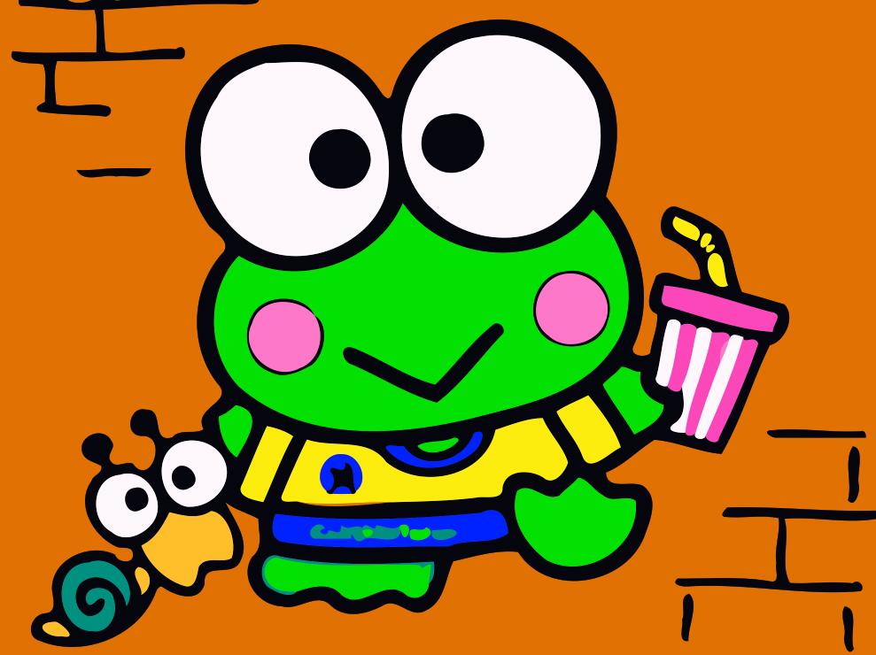 Malen nach Zahlen für Kinder | Frosch mit Schnecke | Figured'Art