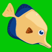 Laden Sie das Bild in den Galerie-Viewer, Malen nach Zahlen für Kinder | Gelber Fisch 2 | Figured&#39;Art