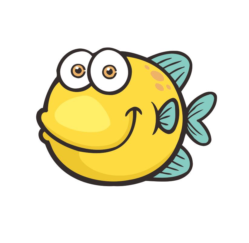 Malen nach Zahlen für Kinder | Gelber Fisch | Figured'Art
