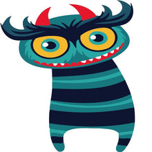 Laden Sie das Bild in den Galerie-Viewer, Malen nach Zahlen für Kinder | Gestreiftes Monster | Figured&#39;Art