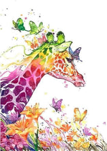 Laden Sie das Bild in den Galerie-Viewer, Malen nach Zahlen fŸr Erwachsene |ÊModerne bunte Giraffe | Figured&#39;Art