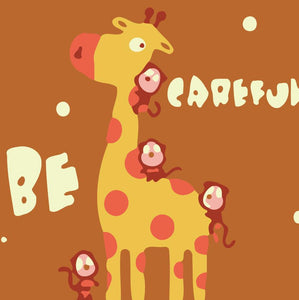 Malen nach Zahlen für Kinder | Giraffe Be Careful | Figured'Art