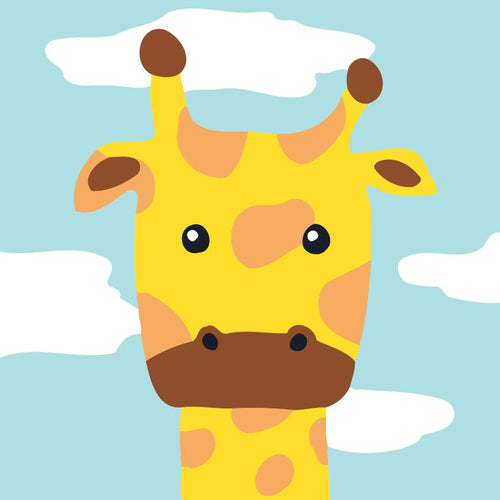 Malen nach Zahlen für Kinder | Giraffe | Figured'Art