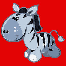 Laden Sie das Bild in den Galerie-Viewer, Malen nach Zahlen für Kinder | Graues Zebra | Figured&#39;Art