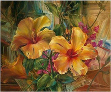 Laden Sie das Bild in den Galerie-Viewer, Malen nach Zahlen fŸr Erwachsene |ÊOranger Hibiskus | Figured&#39;Art